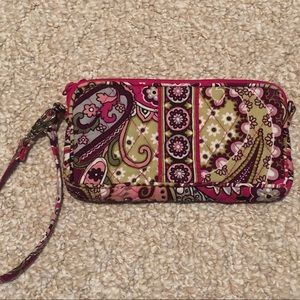 Vera Bradley Very Berry Paisley Wristlet